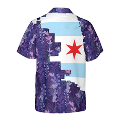 Chicago Bluebonnet Hawaiian Shirt - Hyperfavor