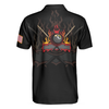 Flame Skull Billiards Pool Polo Shirt, American Flag Billiards Polo Shirt, Gift For Pool Players - Hyperfavor
