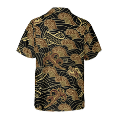 Traditional Dragon Pattern Hawaiian Shirt - Hyperfavor