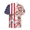 Dabbing Football American Flag Tropical Hawaiian Shirt - Hyperfavor