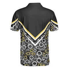Road Bikes Pattern Polo Shirt, Cycling Polo Shirt For Cyclists, Sporty Cycling Shirt For Men And Women - Hyperfavor