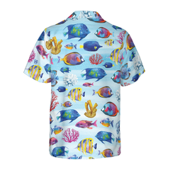 Fish And Corals Hawaiian Shirt - Hyperfavor