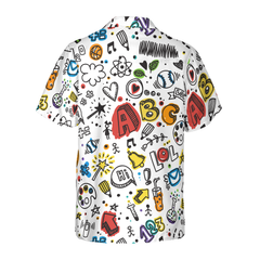 Teacher Seamless Pattern Hawaiian Shirt - Hyperfavor