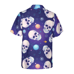 Skull Planets Outta Space Hawaiian Shirt - Hyperfavor