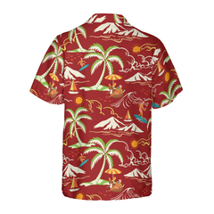 Hyperfavor Christmas Hawaiian Shirts, Santa Beach Summer Pattern 1 Shirt Short Sleeve, Christmas Shirt Idea Gift For Men and Women - Hyperfavor