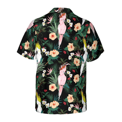 Tropical Floral Parrot Hawaiian Shirt - Hyperfavor