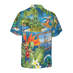 Alien Tropical Summer Hawaiian Shirt - Hyperfavor
