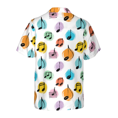 Music Note Seamless Pattern Hawaiian Shirt - Hyperfavor