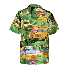 School Buses Hawaiian Shirt - Hyperfavor