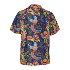 Colorful Hummingbird Mandala Hawaiian Shirt - Hyperfavor