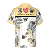 Personalized Peace Love Dog Custom Hawaiian Shirt - Hyperfavor
