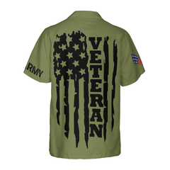 Proud Veteran's Silhouette Hawaiian Shirt - Hyperfavor