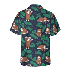 Lazy Sloth Shirt For Men Hawaiian Shirt - Hyperfavor