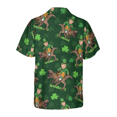 St Patrick's Day Dinosaur Custom Hawaiian Shirt - Hyperfavor