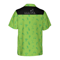 Golf Heartbeat Lifeline Hawaiian Shirt - Hyperfavor