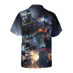 Train Locomotive Hawaiian Shirt - Hyperfavor