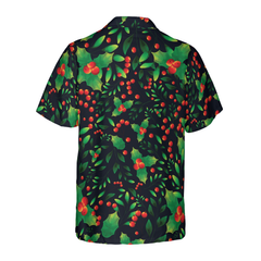 Hyperfavor Christmas Tree Pattern Hawaiian shirt, Christmas Shirts Short Sleeve Button Down Shirt For Men And Women - Hyperfavor