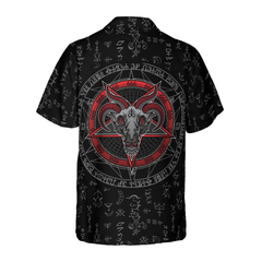 Satanism Magic Circle 666 Sign Hawaiian Shirt - Hyperfavor
