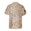 Veteran Proud US Desert Marine Camouflage Hawaiian Shirt - Hyperfavor