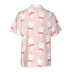 Poodle Dog In Cute Pallet Skirt Dancing Hawaiian Shirt - Hyperfavor