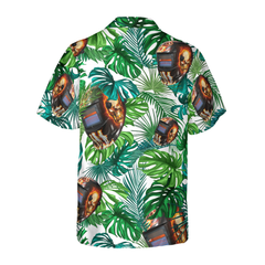 Skull Welder Helmet Tropical Hawaiian Shirt - Hyperfavor