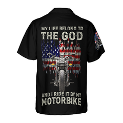 God Nation Born Free Hawaiian Shirt - Hyperfavor