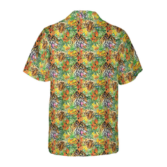 Tropical Jungle Tiger Hawaiian Shirt - Hyperfavor