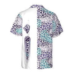 Personalized Baseball Seamless Palm Leaves Pattern Custom Hawaiian Shirt - Hyperfavor