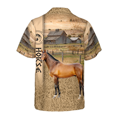 Horse On The Farm Hawaiian Shirt - Hyperfavor