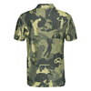 Camouflage Texture Golf Set Short Sleeve Polo Shirt, Military Polo Shirt, Camo Golf Shirt For Men - Hyperfavor