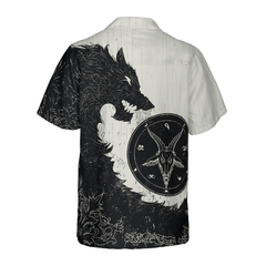 Black Wolf Shirt For Men Hawaiian Shirt - Hyperfavor