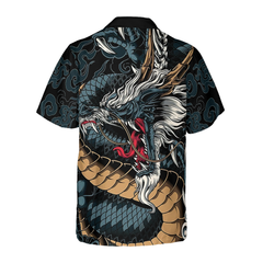 Kanagawa Dragon Hawaiian Shirt - Hyperfavor