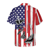 Fish Hook American Flag Hawaiian Shirt - Hyperfavor