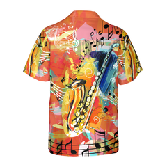 Saxophone Guides You To The World Hawaiian Shirt - Hyperfavor