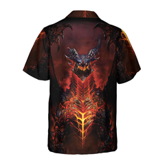 Volcanic Dragon Chest Hawaiian Shirt - Hyperfavor