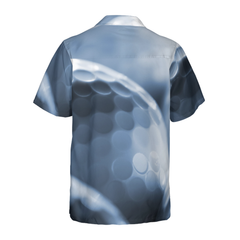 Detail Of White Golf Balls Close Up Hawaiian Shirt - Hyperfavor
