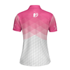 Just A Pink Girl Who Loves Playing Golf Short Sleeve Women Polo Shirt, Pink Argyle Pattern Golf Shirt - Hyperfavor
