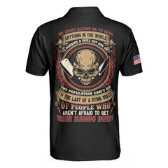 Chef My Craft Allows Me To Cook Anything Short Sleeve Polo Shirt, Skull Polo Shirt, Best Disc Golf Shirt For Men - Hyperfavor