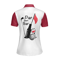 Par Then Bar Golf Short Sleeve Women Polo Shirt - Hyperfavor