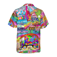 Camping Hippie Stay Trippy Hawaiian Shirt - Hyperfavor