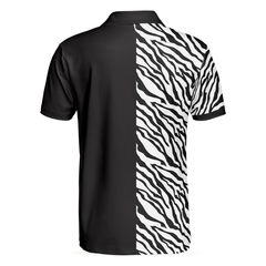 Billiards Zebra Polo Shirt, Cool Billiards Polo Shirt With Zebra Pattern, Best Pool Shirt For Pool Players - Hyperfavor