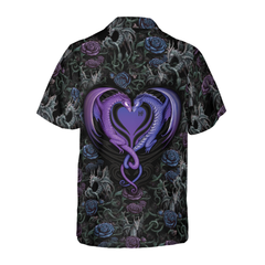 Gothic Dragon Lover Hawaiian Shirt - Hyperfavor