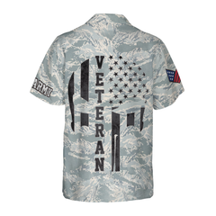 Veteran Proud US Airforce Camouflage Hawaiian Shirt - Hyperfavor