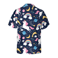 Cheerful Unicorn Hawaiian Shirt - Hyperfavor