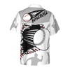Baseball Wear Out Pattern Hawaiian Shirt - Hyperfavor