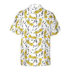 Trumpet Seamless Pattern Shirt For Men Hawaiian Shirt - Hyperfavor