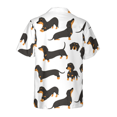 Dachshund Pattern Hawaiian Shirt - Hyperfavor