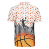 3D Basketball Sporty Pattern Polo Shirt, Best Basketball Themed Polo Style Shirt For Adults, Basketball Gift Idea - Hyperfavor