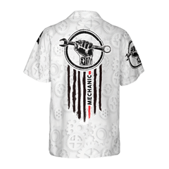 Mechanic Skull Hawaiian Shirt - Hyperfavor