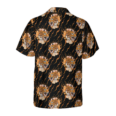 Oriental Tattoo Style Tiger Hawaiian Shirt - Hyperfavor